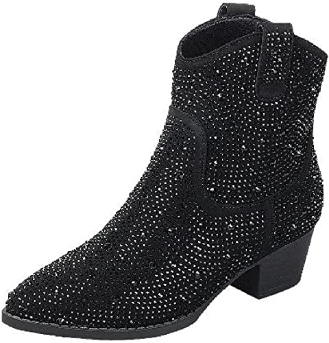 Kids Rhinestone Booties