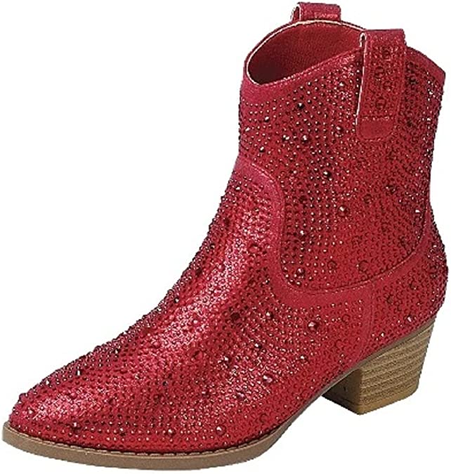 Kids Rhinestone Booties