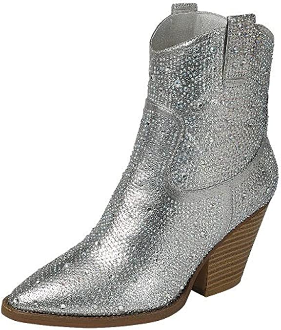 Womens Rhinestone Boots